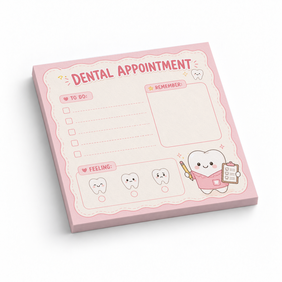 Healthcare and dental sticky notes
