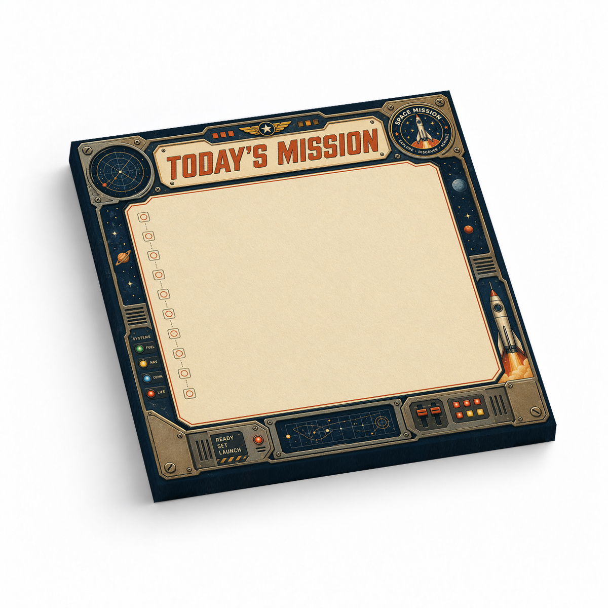 Space and science sticky notes