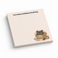 Avoiding Everything Cat 3x3 sticky notes, 50-sheet memo pad