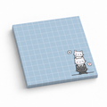 Stacked Cats Grid 3x3 sticky notes, 50-sheet memo pad