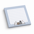 Kitten Lineup Lined 3x3 sticky notes, 50-sheet memo pad