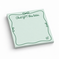 Green Checkmark "ChatGPT This Later" 3x3 sticky notes, 50-sheet memo pad