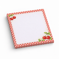 Cherry Gingham 3x3 sticky notes, 50-sheet memo pad