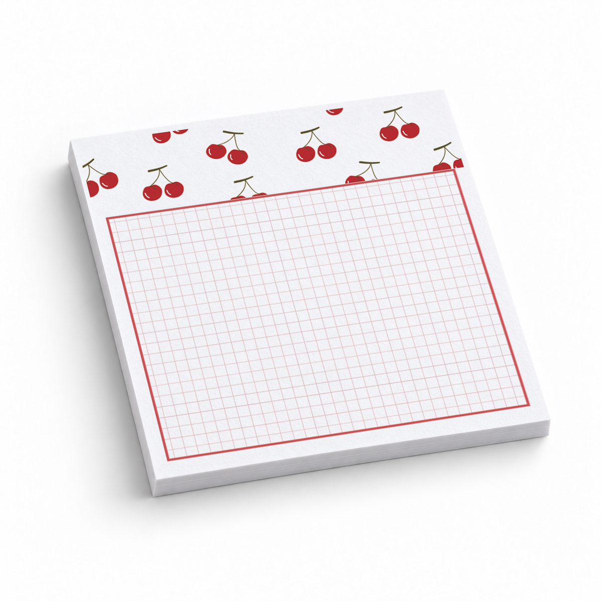 Cherry Header Grid 3x3 sticky notes, 50-sheet memo pad
