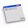 Pixel Heart Message Retro 3x3 sticky notes, 50-sheet memo pad