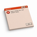 Coffee Warning Retro 3x3 sticky notes, 50-sheet memo pad