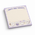 Cavity Free Thoughts Dental 3x3 sticky notes, 50-sheet memo pad