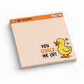 Happy Duck "You Quack Me Up" 3x3 sticky notes, 50-sheet memo pad