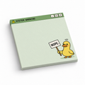 System Warning "Nope" Duck 3x3 sticky notes, 50-sheet memo pad