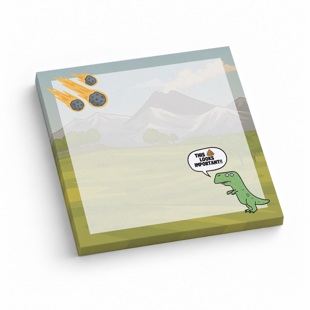 Funny T 3x3 sticky notes, 50-sheet memo pad