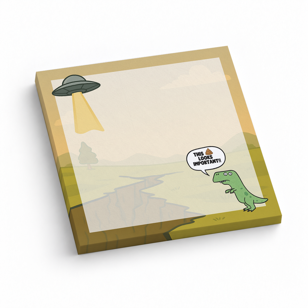 Funny T 3x3 sticky notes, 50-sheet memo pad
