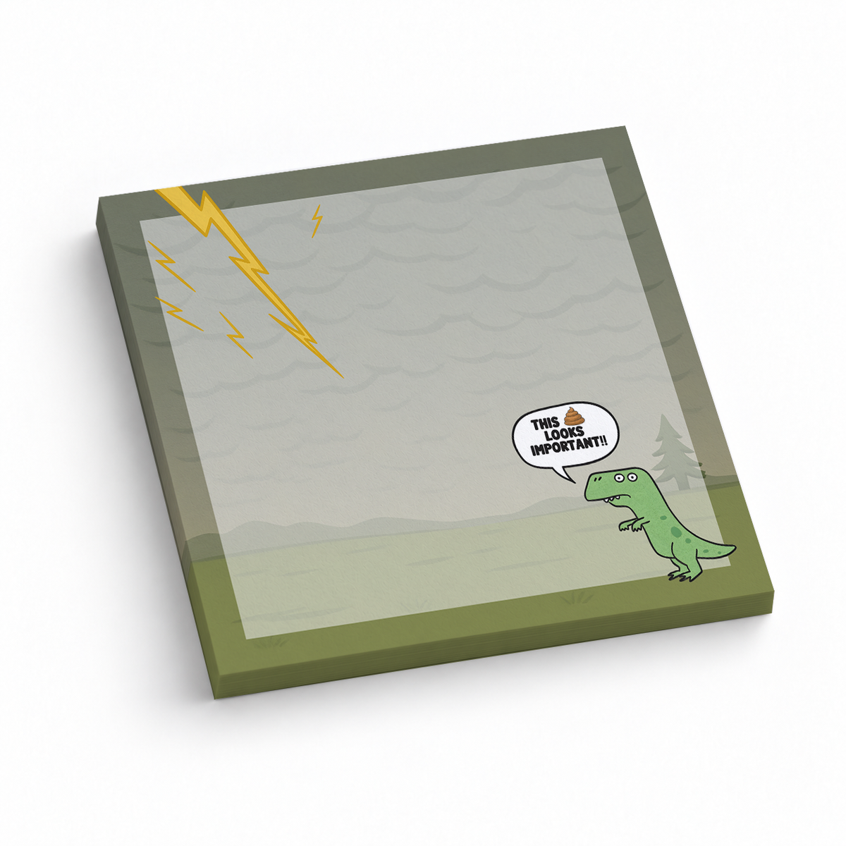 Funny T 3x3 sticky notes, 50-sheet memo pad