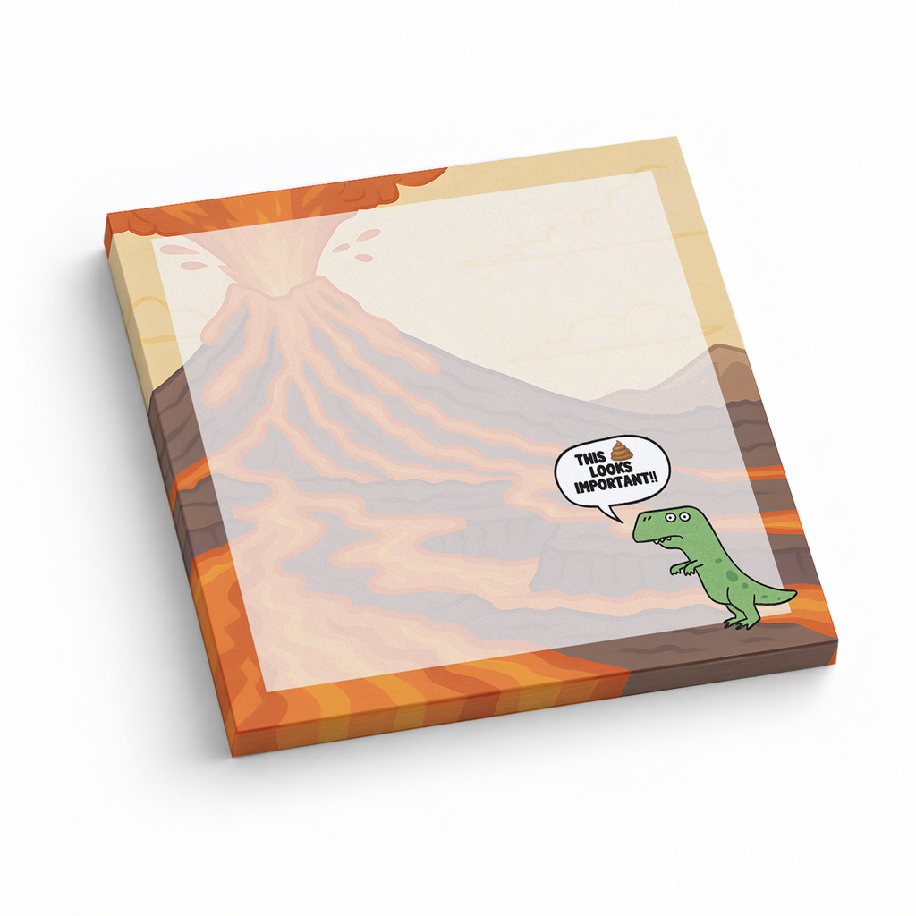 Funny T 3x3 sticky notes, 50-sheet memo pad