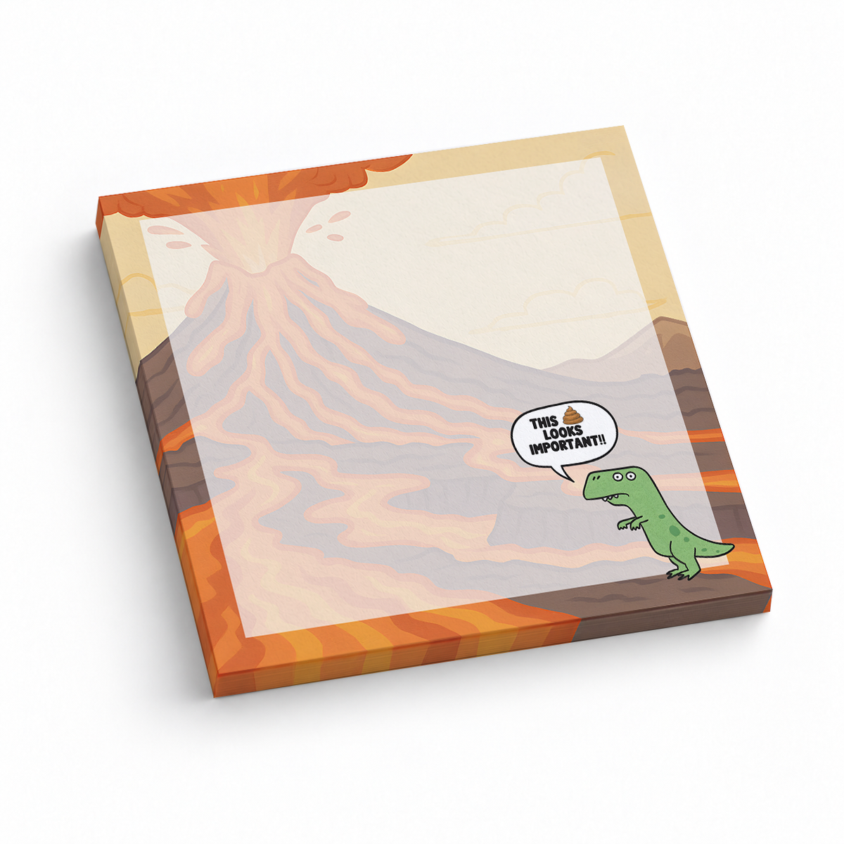 Funny T 3x3 sticky notes, 50-sheet memo pad