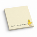 Funny Knife Duck 3x3 sticky notes, 50-sheet memo pad
