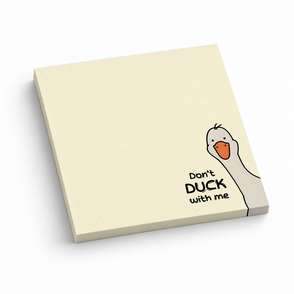 Peeking Duck 3x3 sticky notes, 50-sheet memo pad