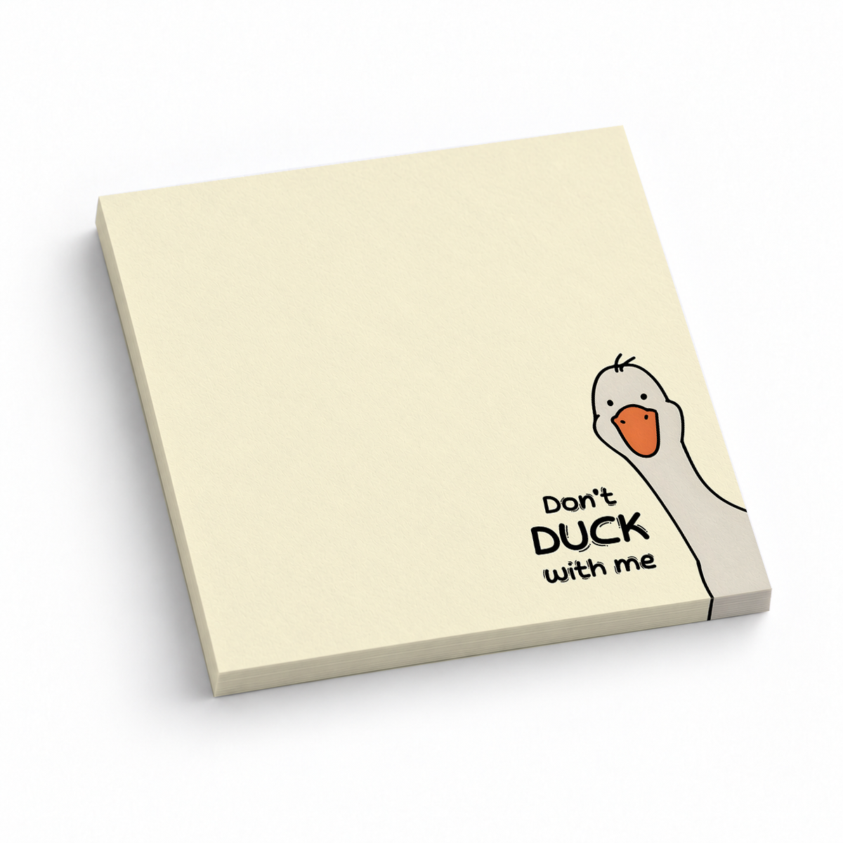 Peeking Duck 3x3 sticky notes, 50-sheet memo pad