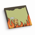 Classic "This is Fine" Dog 3x3 sticky notes, 50-sheet memo pad