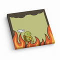 This is Fine Turtle Meme 3x3 sticky notes, 50-sheet memo pad