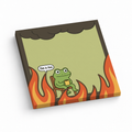 This is Fine Frog Humor 3x3 sticky notes, 50-sheet memo pad
