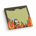 This is Fine Penguin Sarcastic 3x3 sticky notes, 50-sheet memo pad