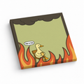 This is Fine Duck Meme 3x3 sticky notes, 50-sheet memo pad