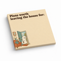 Introvert House Ghost 3x3 sticky notes, 50-sheet memo pad