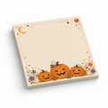 Kawaii Pumpkin Trio 3x3 sticky notes, 50-sheet memo pad