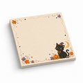 Witch Cat & Pumpkin 3x3 sticky notes, 50-sheet memo pad