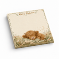 Rest Is Productive Sleeping Cow 3x3 sticky notes, 50-sheet memo pad