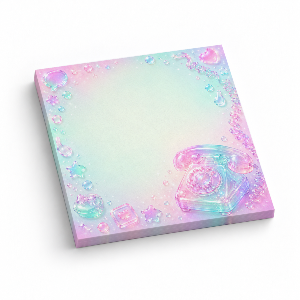 Retro Rotary Phone 3x3 sticky notes, 50-sheet memo pad
