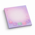 Pastel Macaron Border 3x3 sticky notes, 50-sheet memo pad