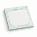 Destination Done Green Map 3x3 sticky notes, 50-sheet memo pad