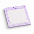 ETA Soon 3x3 sticky notes, 50-sheet memo pad