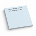 Email Snark Funny 3x3 sticky notes, 50-sheet memo pad