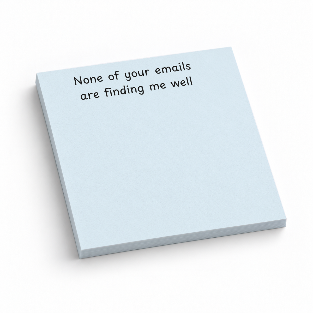 Email Snark Funny 3x3 sticky notes, 50-sheet memo pad