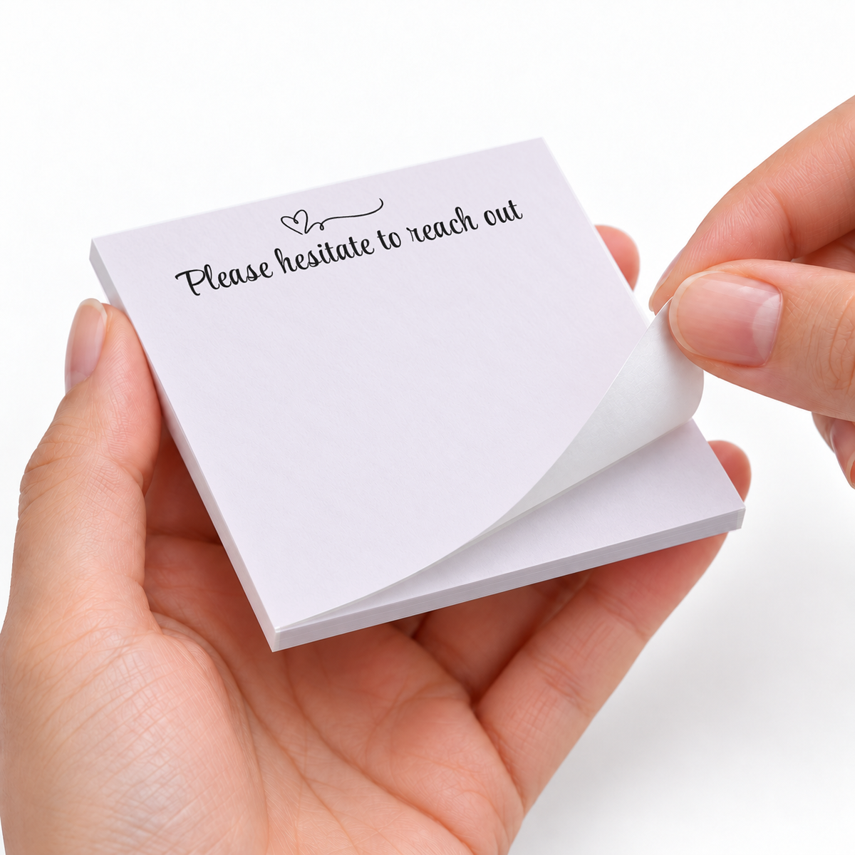Please Hesitate Sarcastic sticky notes styled with a planner and desk accessories