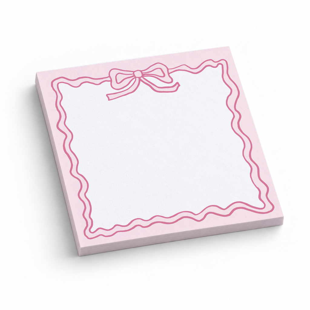 Wavy Hand 3x3 sticky notes, 50-sheet memo pad