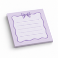 Wavy Ribbon Border 3x3 sticky notes, 50-sheet memo pad