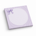 Pastel Swirl Round Frame 3x3 sticky notes, 50-sheet memo pad