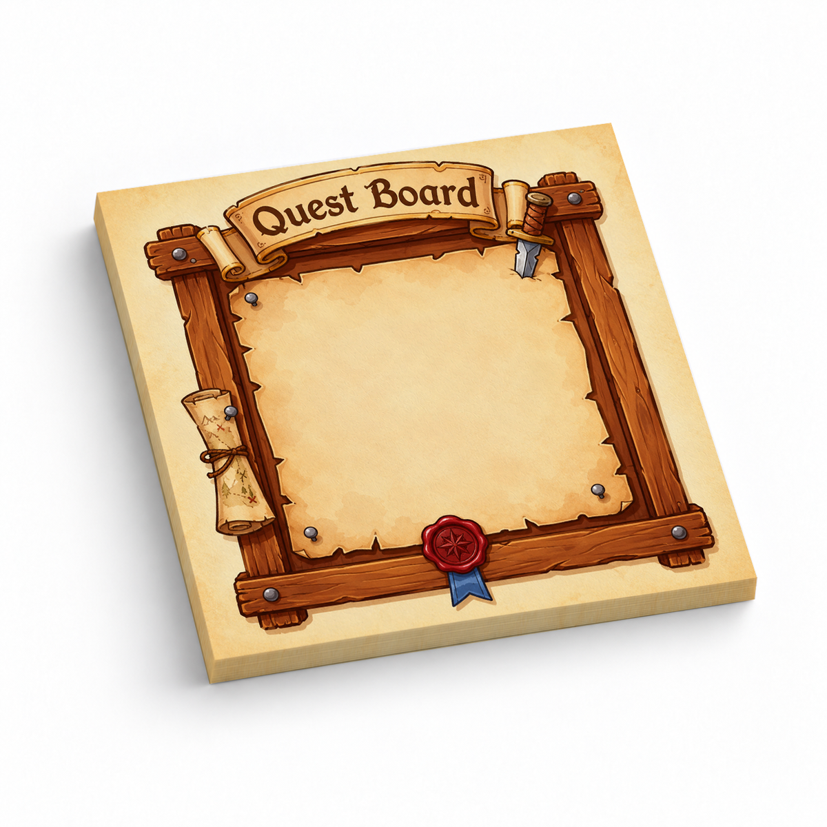 Explorer Map Quest Board 3x3 sticky notes, 50-sheet memo pad
