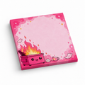 Kawaii Pink Dumpster Fire 3x3 sticky notes, 50-sheet memo pad