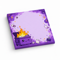 Winking Purple Dumpster Fire 3x3 sticky notes, 50-sheet memo pad