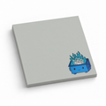 Blue Dumpster Fire 3x3 sticky notes, 50-sheet memo pad