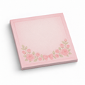 Rose Garland & Bow 3x3 sticky notes, 50-sheet memo pad
