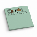Funny Checkbox F 3x3 sticky notes, 50-sheet memo pad