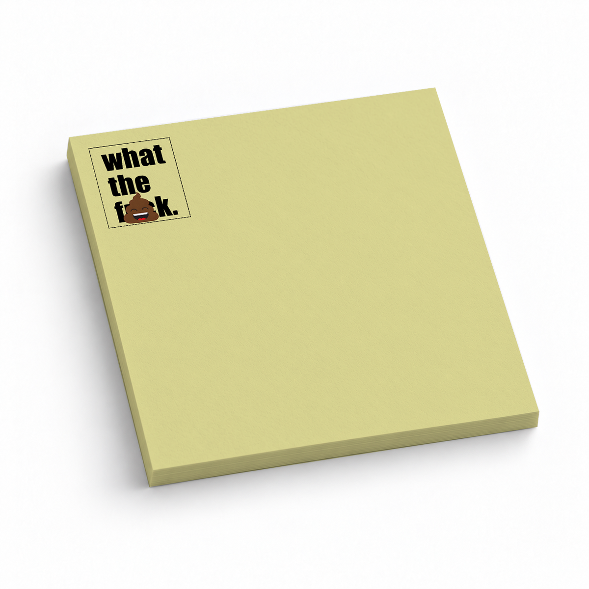 What The F 3x3 sticky notes, 50-sheet memo pad