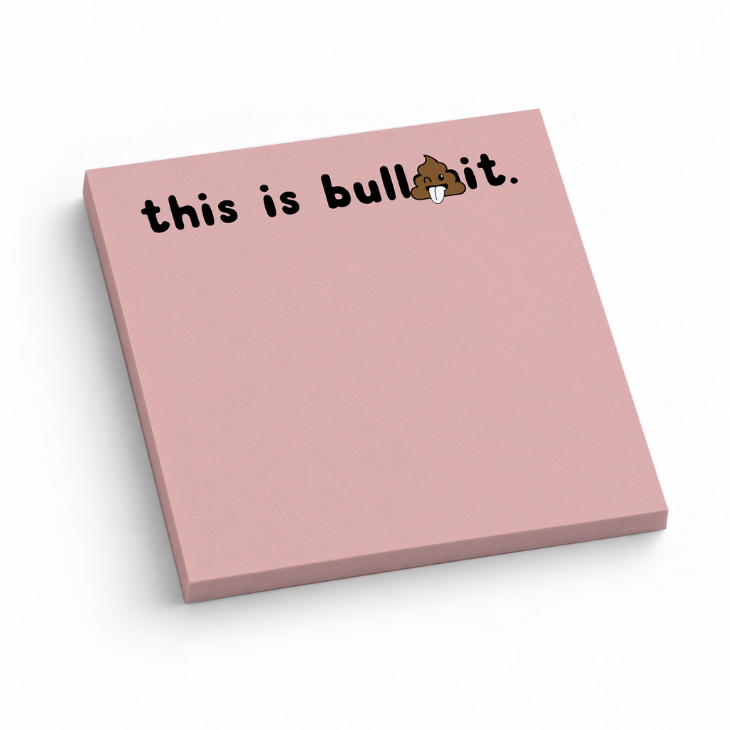 This Is Bull 3x3 sticky notes, 50-sheet memo pad