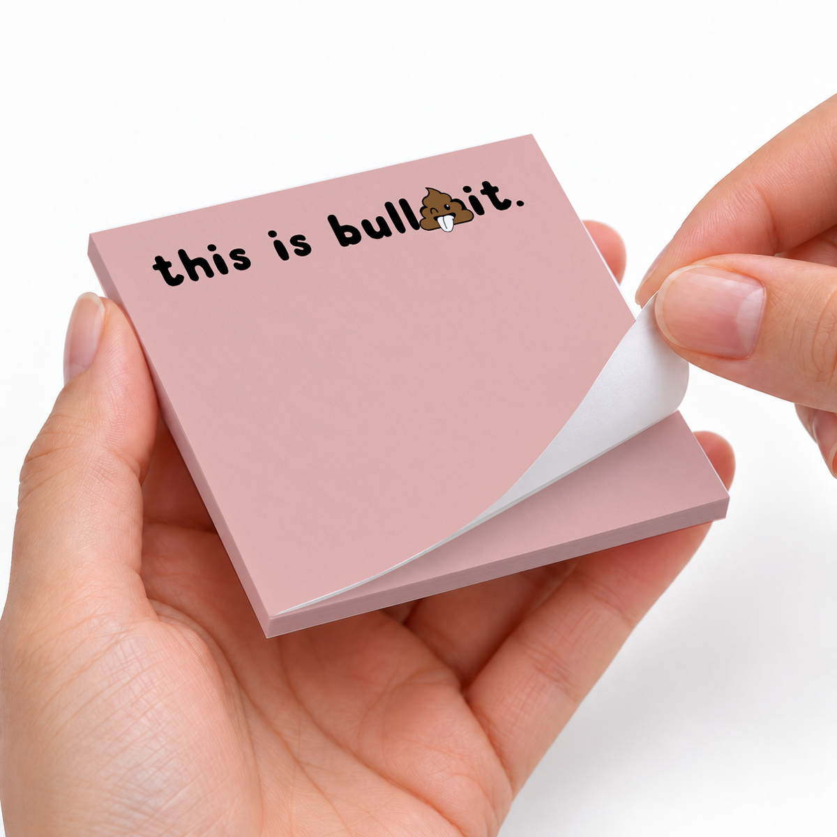 This Is Bull sticky notes styled with a planner and desk accessories