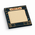 Flight Plan Space Navigation 3x3 sticky notes, 50-sheet memo pad